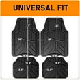 thumbnail image 2 of Armor All 4-Piece Black Trim-to-Fit All-Weather Floor Mats, Vehicle Make - Universal, 2 of 9