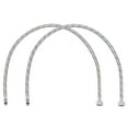 thumbnail image 1 of Conector de línea de suministro de grifo Uxcell de 32", G1/2 hembra x M10 macho, manguera de suministro de agua de acero inoxidable trenzado 304, paquete de 2, 1 of 7