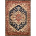 thumbnail image 1 of Pasargad Home pb-10b nvy 5x7 Pasargad Home Serapi Collection Hand-Knotted Navy/Rust Wool Area Rug- 4'11' X 7' 0', 1 of 1