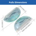 thumbnail image 2 of HemaKayy 6 Pack 3.5" Decorative Cabinet Knobs - Elegant ABS Glass Cup Handles for Home Furniture Decor - Dresser Drawer Door Pulls - Perfect for Kitchen Bedroom - Unique Marble Texture, 2 of 7