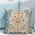 thumbnail image 5 of Set of 2 Persian Carpet Tribal Pattern Throw Pillow Cover Persian Ethnic Geometric Chaotic Short Plush Pillow Case 20x20 Inch Decorative Men Women Boy Girl Room Cushion Cover for Home, 5 of 6