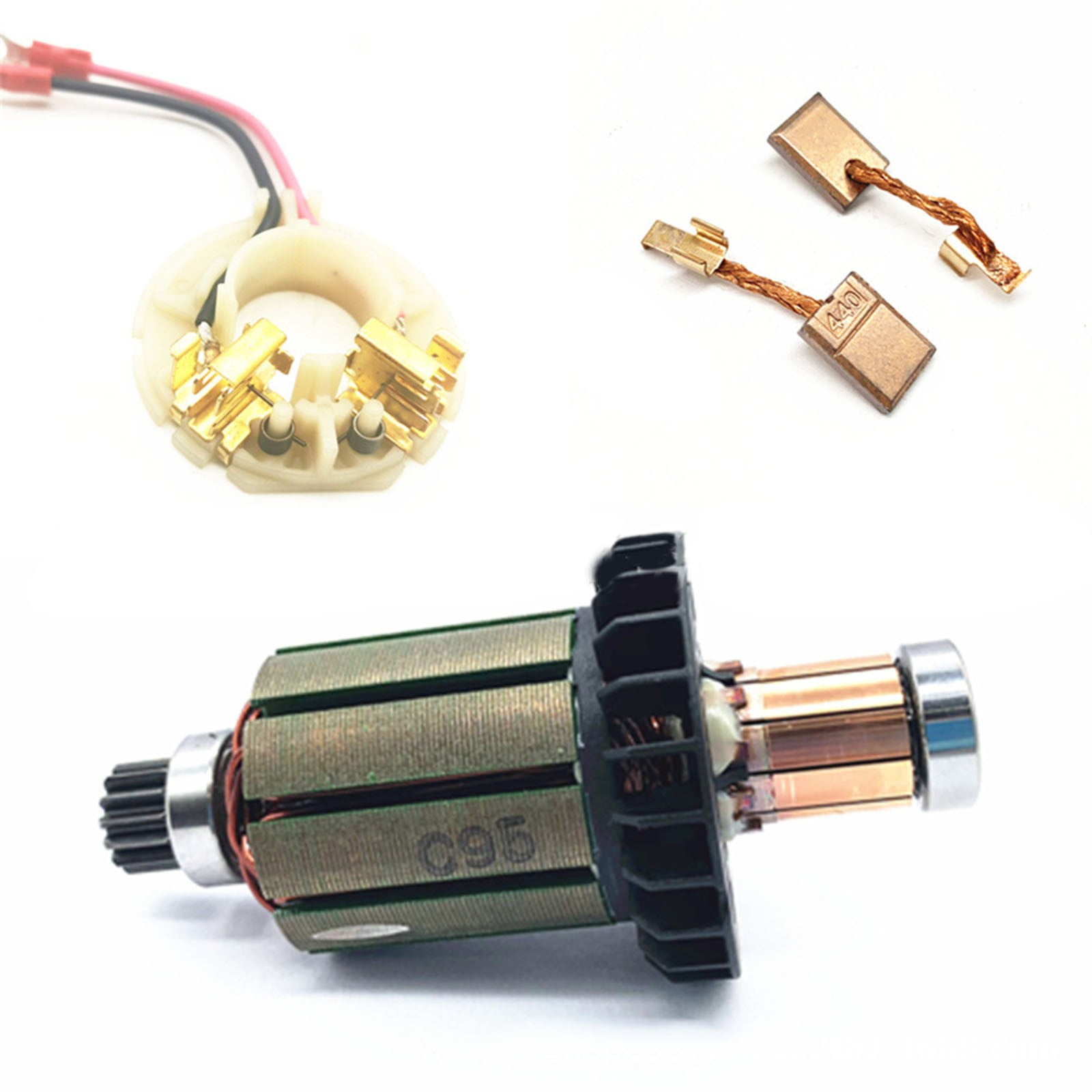 Leke Armature Brush Holder CB 440 Carbon Brushes for DDF458Z DF458D