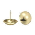 thumbnail image 4 of Uxcell 25mm Dia 25mm Height Gold Tone Round Upholstery Nails Tacks 10 Pack, 4 of 5
