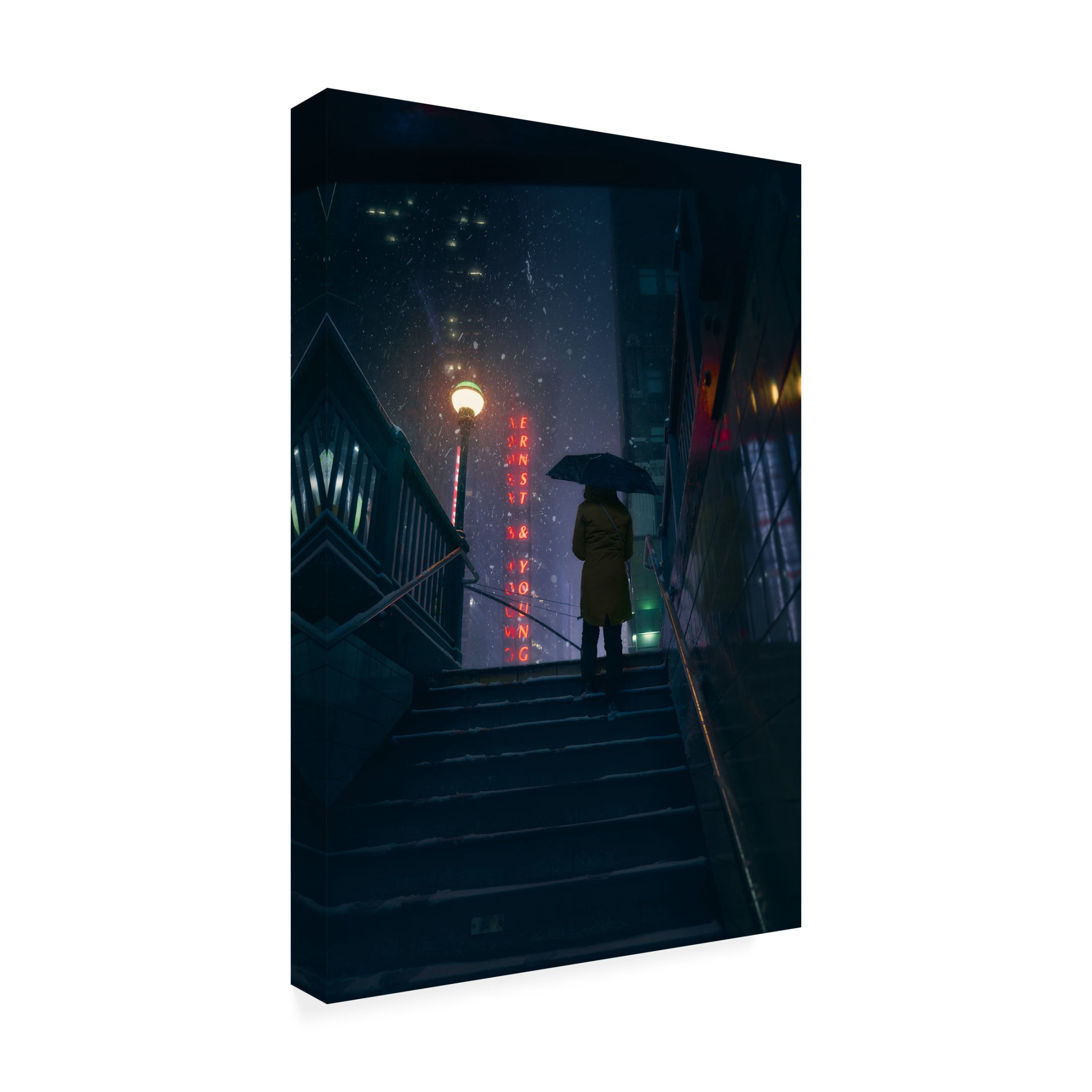 Trademark Fine Art Javier de la Exiting To The Storm Canvas Wall Art