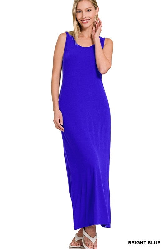 Sleeveless Tank Top Maxi Dress