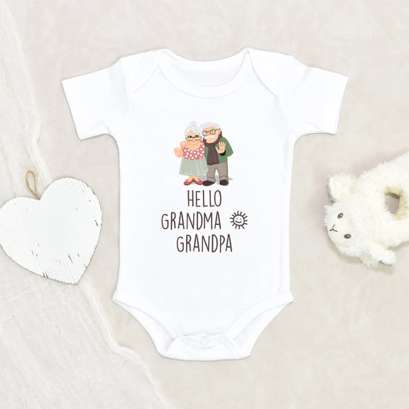 Grandparents Baby Clothes - Hey Grandma And Grandpa Baby Clothes - Pregnancy Announce Baby Clothes