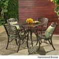 thumbnail image 4 of Noble House Hallandale Sarasota 5 Piece Square Patio Dining Set in Bronze, 4 of 4