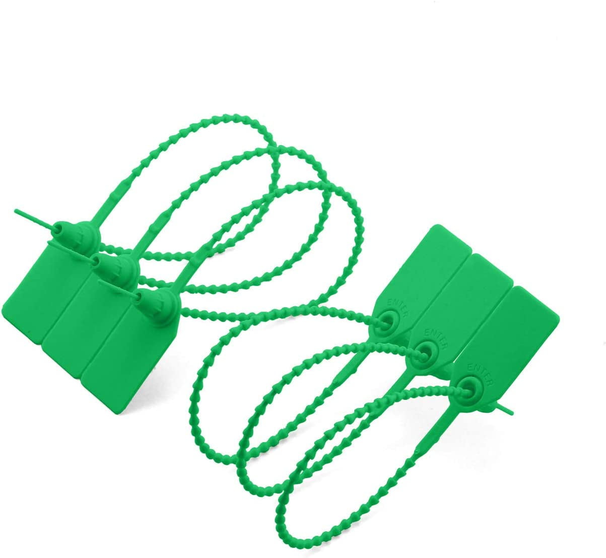 ShiPPing Seals 20Pcs Plastic High Security Seal With Metal, Green 20Pcs