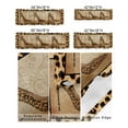thumbnail image 3 of Kitchen Cafe Valance Curtain for Small Windows,Sexy Leopard High Heel Shoe Rod Pocket Short Valances Retro Wildlife Animal Skin Window Treatment Panel for Living Room/Bedroom/Bathroom,60x18in, 3 of 9