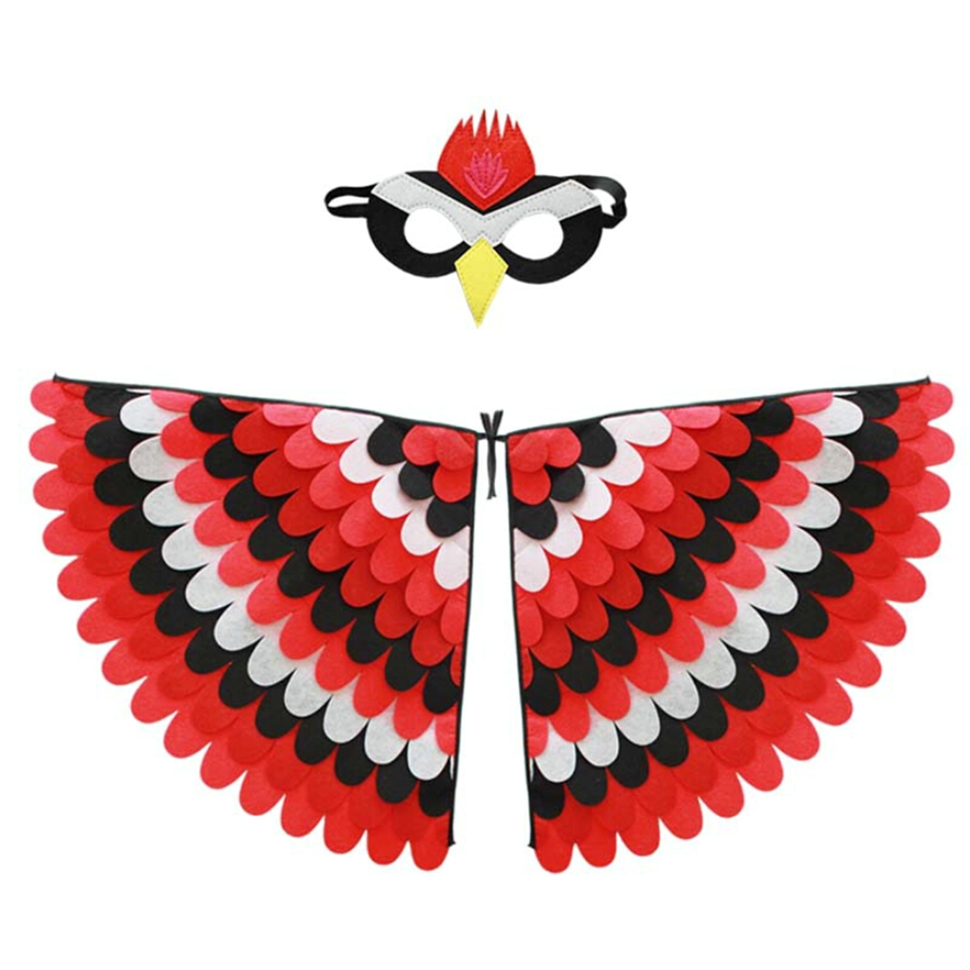 Ehfomius 38inch Bird Wings Costume for Kids Halloween Costume Theme Party Cosplay Dress Up Cape with Mask Trick or Treat