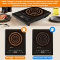 thumbnail image 3 of 4 PCS Thermochromic Silicone Induction Cooktop Protector Mat - Non-Slip Induction Cooktop Mat for Induction Cookware, 3 of 6