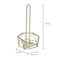 thumbnail image 4 of Kitchen Details Geode Paper Towel Holder, Satin Gold, 4 of 4