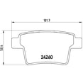 thumbnail image 2 of BALATAS BAJOS METALES MONDEO 2004 al 2005 FORD 3.0L V6 Traseras BREMBO ., 2 of 5