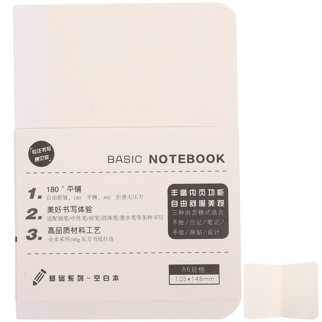 1 Book of A6 Refill Papers Notebook Replacement Bound Papers Lined Refill Papers for Notebook Cover