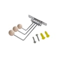 thumbnail image 2 of Lenkho Decorative Swivel Metal Wall Hook, Foldable Coat Rack Hook, Multi‑Purpose Wall‑Mount Hanger for Clothes, Hats, Bags, Ideal for Bathroom, Kitchen & Bedroom Storage, 2 of 6
