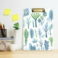 thumbnail image 2 of FORMRS Acrylic Clipboard with Low Profile Clip Standard A4 Letter Size, 12.5" x 9", Blue Green Tree Pattern, 2 of 8