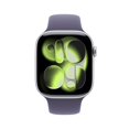 thumbnail image 2 of Apple Watch Series 11 GPS 46mm Silver Aluminium Case with Purple Fog Sport Band - S/M, 2 of 5