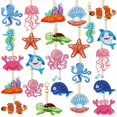 thumbnail image 1 of Kit de llaveros Karenhi con pintura de diamantes, 24 unidades, animales marinos, 7 x 5 cm, 1 of 7