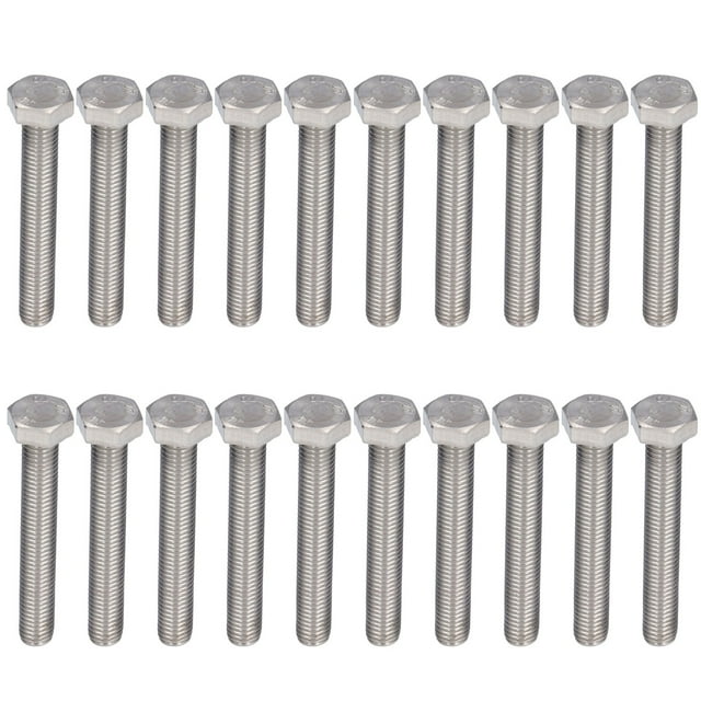 20 piezas perno hexagonal tornillos de rosca gruesa pernos completamente roscados acero inoxidable A2 M10x1.5 DIN 933M10x70 VoborMX herramienta
