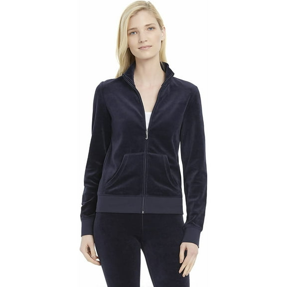 Juicy Couture Fairfax Velour Jacket, Regal, X-Small