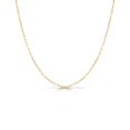 thumbnail image 1 of Collar de Cadena Rolo Plana JeenMata Plata Esterlina 2 mm 16 Pulgadas Amarillo, 1 of 3