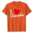 thumbnail image 4 of AQUARIVE T-Shirts à Manches Courtes pour Femmes, Impression Tendance, Col Rond, Coton Confortable, Été, Décontracté, Orange m, 4 of 5