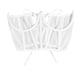 thumbnail image 3 of Cinturón de corsé de encaje con copa abierta, bustier, push up, corsé con lazo en la espalda, decorativo, ancho Blanco, 3 of 9