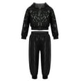 thumbnail image 1 of MSemis Kids Sequins Hiphop Jazz Street Dance Costume Boys Girls Hoodie Top with Harem Pants, 1 of 5