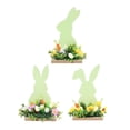 thumbnail image 4 of Decoraciones de Pascua Signos en Forma de Conejo Suministros para Fiestas Decoraciones Centro de Mesa Adornos de Mesa para Primavera, Vacaciones, Come Fernando Decoraciones de Pascua, 4 of 8