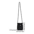 thumbnail image 2 of Yvsxxv Black Waterproof Nylon Small Drawstring Handbag Mini Crossbody Phone Bag 1Pc, 2 of 7