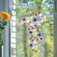 thumbnail image 7 of Easter Cross Wall Stickers Window Decor Decal Stickers Botanical Flower Holiday Refrigerator Sticker, 7 of 7