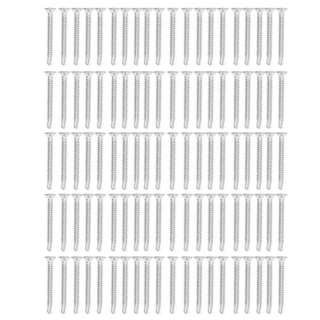 

00PCS Countersunk Head Drill Screw 304 Stainless Steel Cross Screw Replacement Nominal 38mm M4.2-18