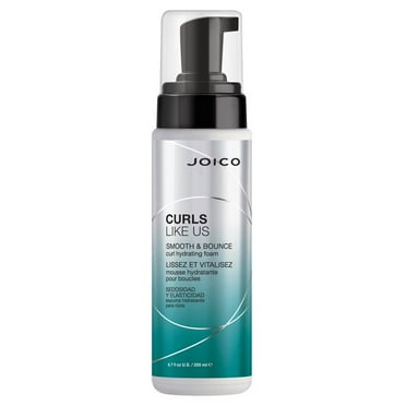 Joico Curls Like Us Smooth & Bounce Curl Hydrating Foam | For Curly Hair | Reduce Frizz | Enhance Curl Patterns | 72-Hour Humidity Protection | 6.7 Fl Oz (With Free Combs)
