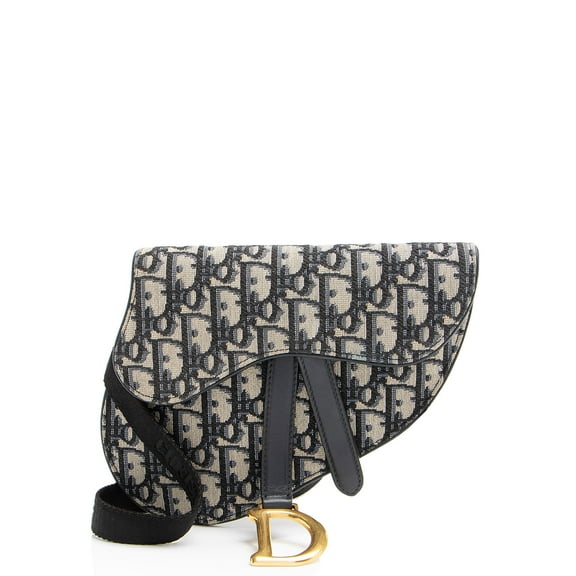 Pre-Owned Dior Oblique Saddle Belt Bag