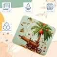 thumbnail image 3 of Coconut Tree Square Gaming Mousepad Desk Mat Non-Slip Rubber Bottom Printed 8.3x9.8 Inch Suitable for Office and Gaming, 3 of 6