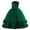 Green, variant on Royal Blue Girls' Sparkling Bow Princess Evening Gown - Formal Long Sleeve Party Dress for Special Events