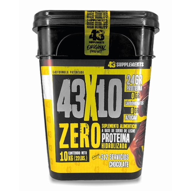Proteina Hidrolizada 43 Supplements Zero Carbohídratos 10KG Multicolor Unitalla
