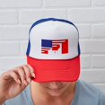 thumbnail image 6 of CafePress - Canadian American Flag - Adjustable Unisex Printed Trucker Hat with Mesh Back, 6 of 10