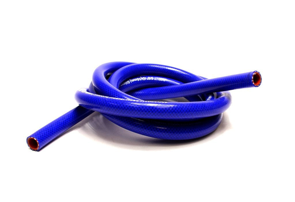 HPS 3/8' ID Blue high temp reinforced silicone heater hose 10 feet roll