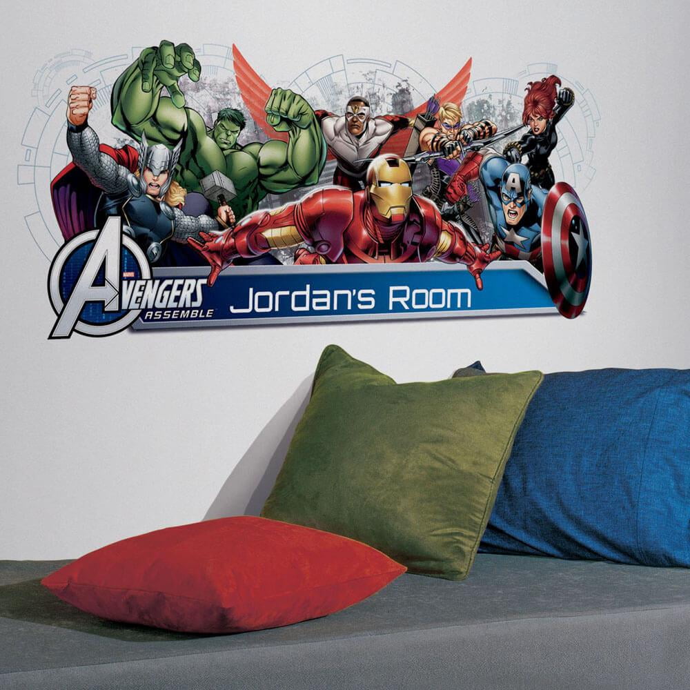 Personalised IRON MAN Inspired Wall art Sticker Decal Avengers Superhero 
