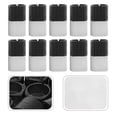 thumbnail image 3 of Miangastore 30Pcs Non-slip Chair Leg Caps Black Plastic U-Shape Stool Leg Caps for Indoor Use, 3 of 8