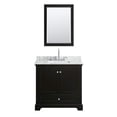 thumbnail image 4 of Wyndham Collection Deborah 36" Marble & Wood Single Bathroom Vanity in Espresso, 4 of 7