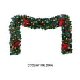 thumbnail image 3 of 8.9ft Christmas Garland with Pinecones, Red Berries & LED Lights – Pre-Lit Artificial Greenery for Fireplace, Staircase, Window, Indoor Outdoor Holiday Decoration, 3 of 5
