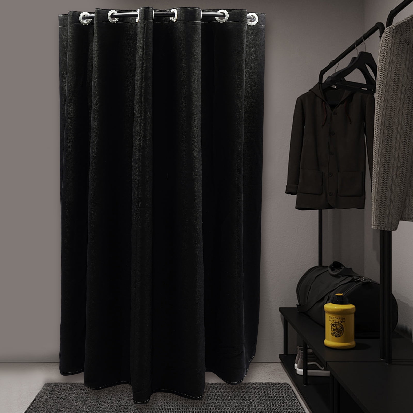 Miumaeov U-Shape Fitting Room for Boutiques, Portable Clothing Store Changing Room, Privacy Screen Partition Protection Dressing Room