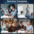 thumbnail image 3 of Translation Earbuds 3 in 1 AI Language Translator with Premium Sound 80H Playtime Real-Time Translating with Charging Case for Business Learning Travel, 3 of 8