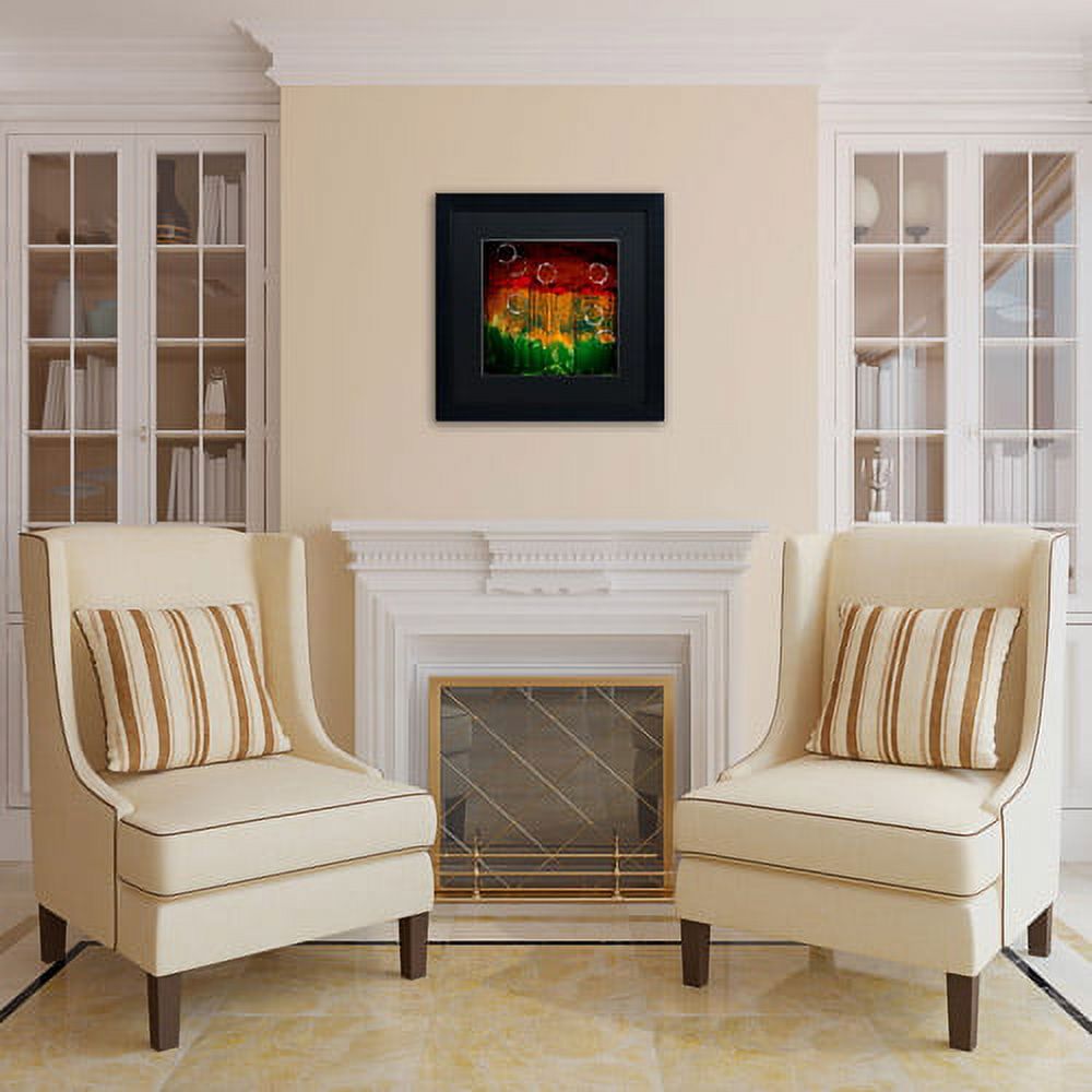 Trademark Fine Art "The Ridges" Canvas Art by Nicole Dietz, Black Matte, Black Frame