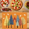 thumbnail image 2 of JOOCAR Autumn Forest Colorful Trees Linen Table Mats Set of 4 for Home Kitchen Table Decor 12x18 inch, 2 of 5
