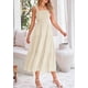 thumbnail image 4 of Vestido PRETTYGARDEN para mujer, a media pierna, para verano, color albaricoque, talla XXL, 4 of 9