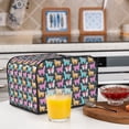 thumbnail image 6 of Lsque Colorful Alpaca Print 4 Slice Toaster Cover , Kitchen Appliance Dustproof Protector , Toaster Protector Dustproof Kitchen Appliance Cover, 6 of 7