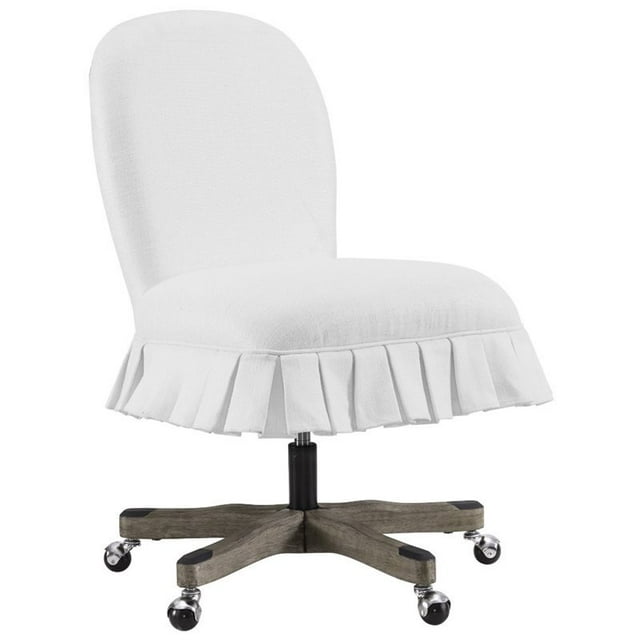 Linon Chaise de Bureau en Bois Penny en Blanc